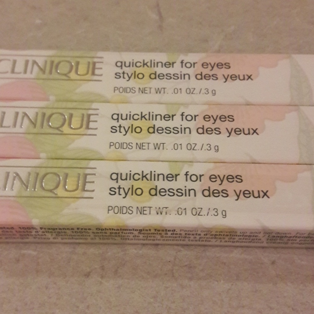 Clinique quickliner for eyes 3 pack